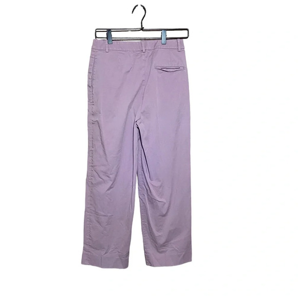 THEORY Lilac High-Rise‎ Straight Pant in Stretch Chino Size 4 - Picture 5 of 11